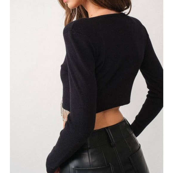 Boutique Rhinestone Crop - Picture 3 of 3